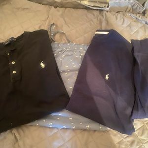 Ralph Lauren pajamas bundle extra sweater included size large